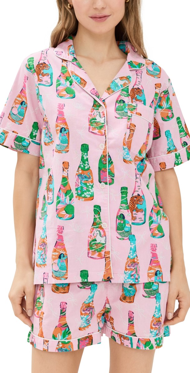 Printfresh Shorts PJ Set Pop The Bubbly