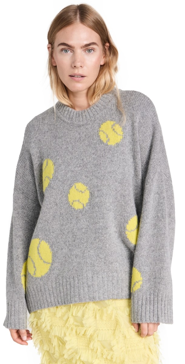 BAUM UND PFERDGARTEN Crissa Sweater Gray Tennisball