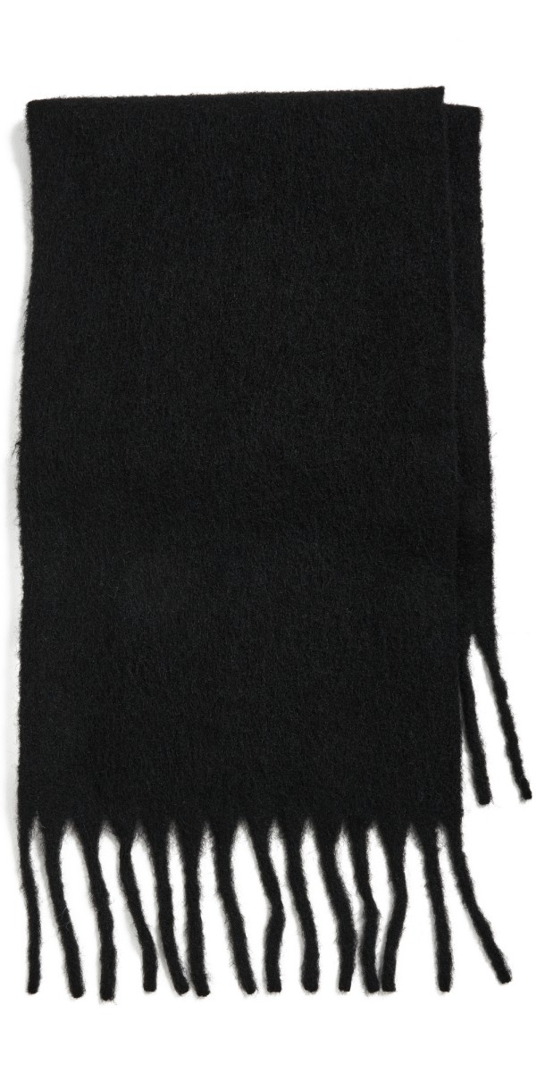 Hat Attack Cozy Solid Scarf Black
