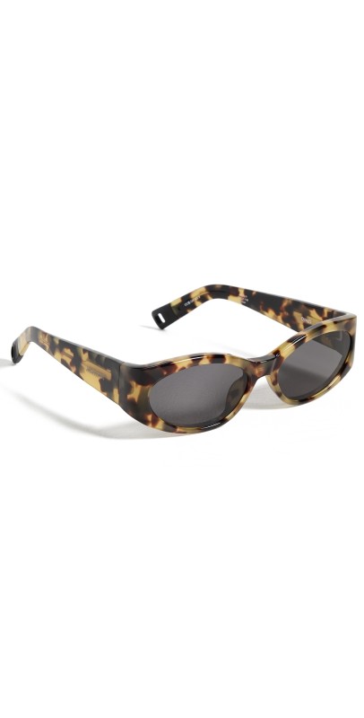 Jacquemus Ovalo Sunglasses T-Shell/Matte Black/Grey