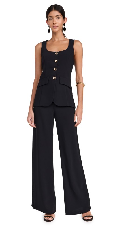 Amanda Uprichard Kya Jumpsuit Black