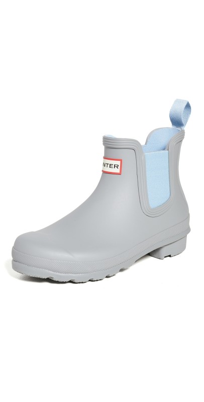 Hunter Boots Original Chelsea Boots Tundra Grey/Blue Frost