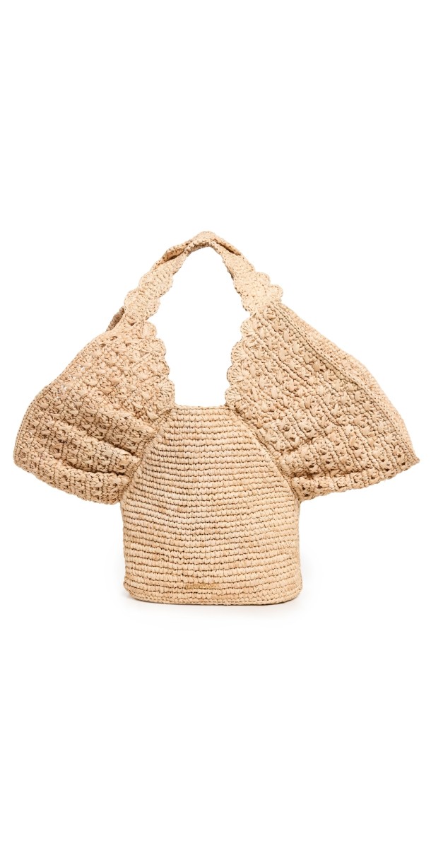 Zimmermann Zimmermann Raffia Bucket Bag Natural
