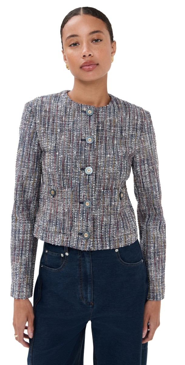 Veronica Beard Andrea Jacket Navy Multi