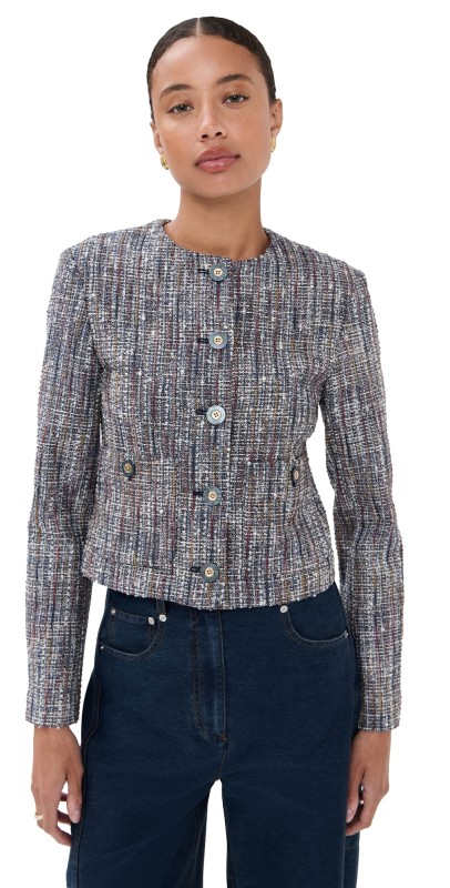 Veronica Beard Andrea Jacket Navy Multi