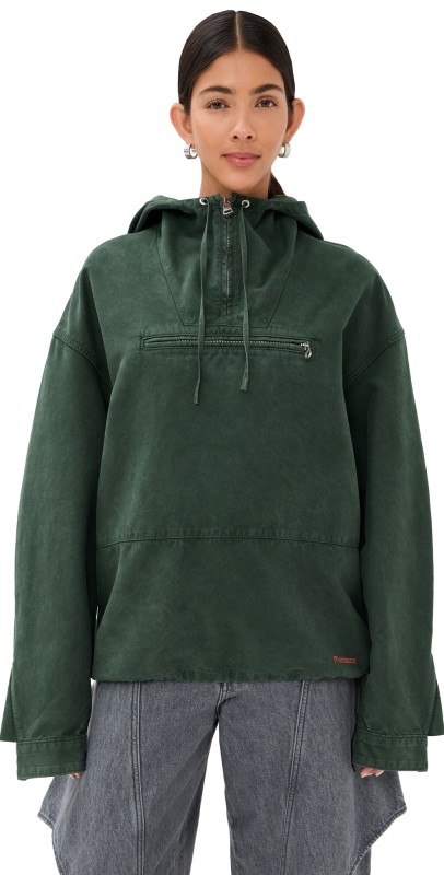 JW Anderson Garment Dye Anorak Jacket Pine
