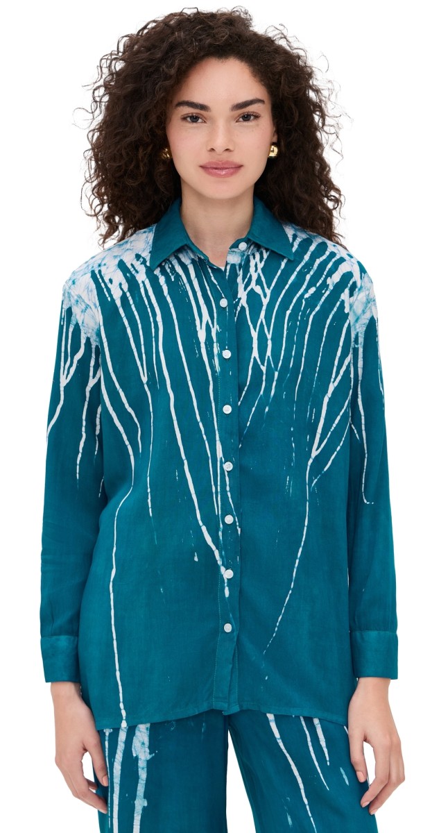 Busayo Ajadi Top Turquoise Aqua