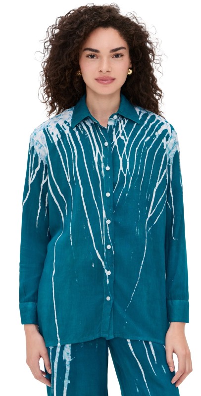 Busayo Ajadi Top Turquoise Aqua