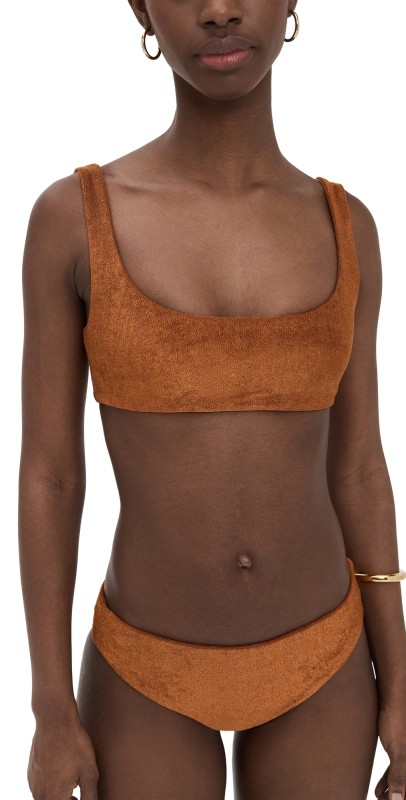 JADE Swim Rounded Edges Top Copper