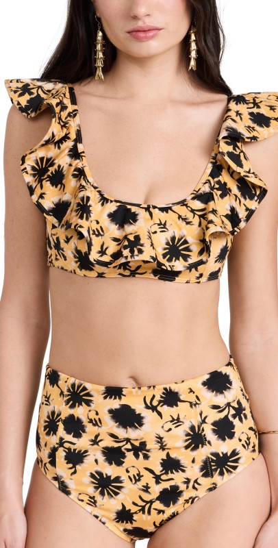 Ulla Johnson Azores Bikini Top Zinnia