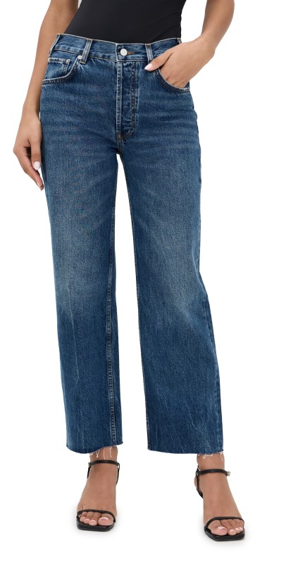 ANINE BING Gavin Jeans Washed Blue