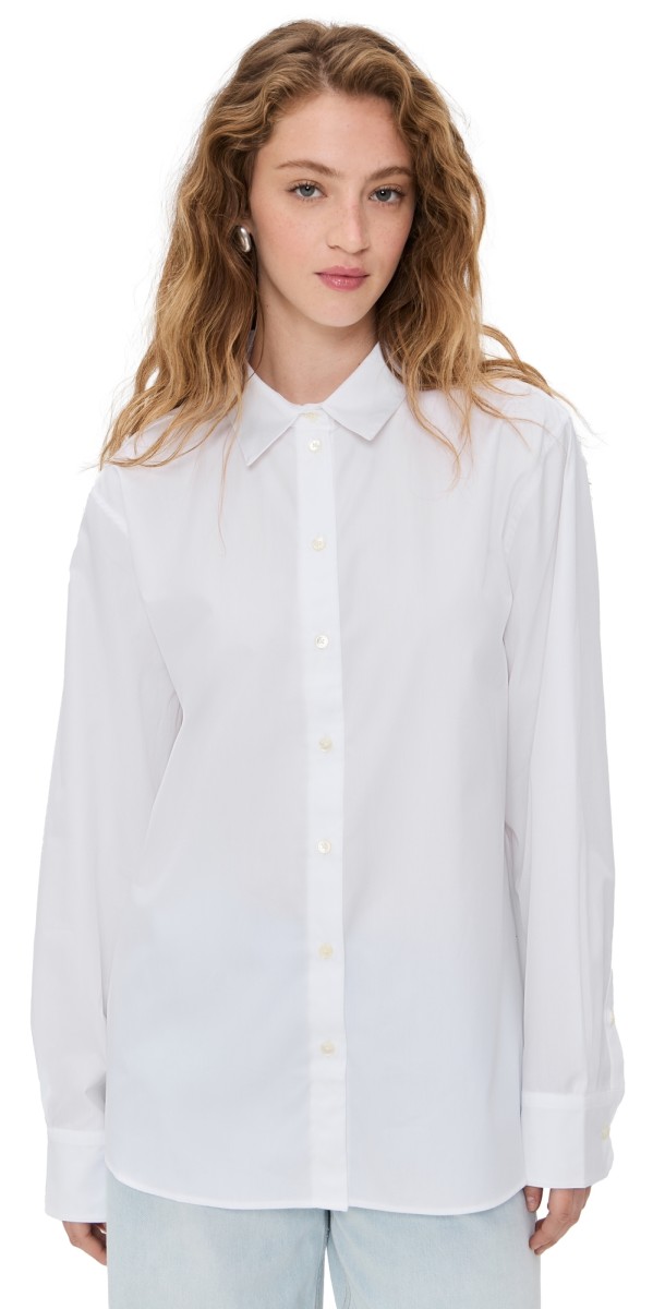 ANINE BING Essie Shirt White