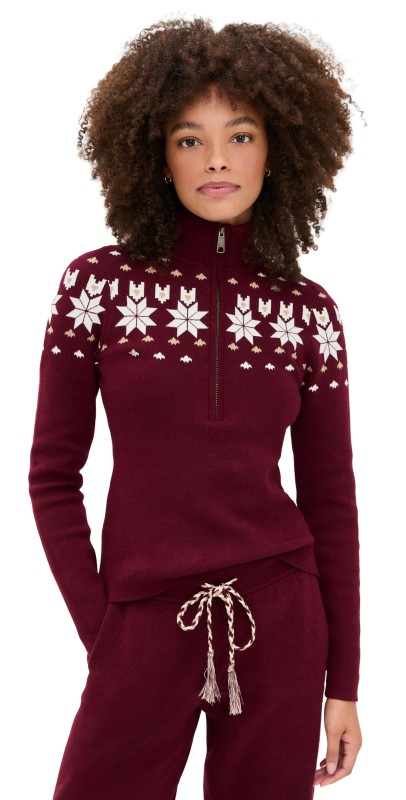 The Upside Le Ski Blanche Half Zip Sweater Quince