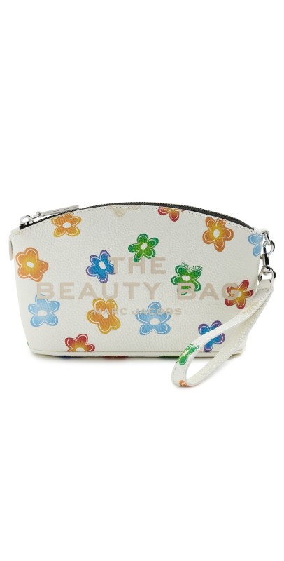 Marc Jacobs The Wild Daisy Leather Beauty Bag White Mult