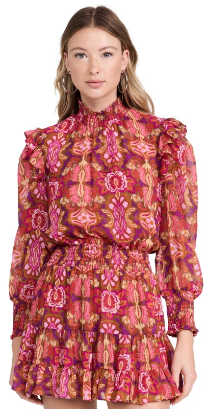 MISA Gianna Dress Chic Nostalgic Chif