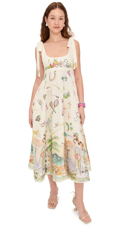 ALÉMAIS Anouk Ballet Sundress Cream
