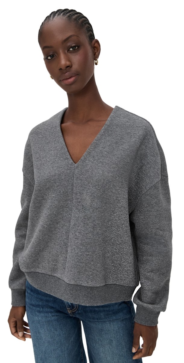 A. EMERY Willis Sweatshirt Mid Grey Melange