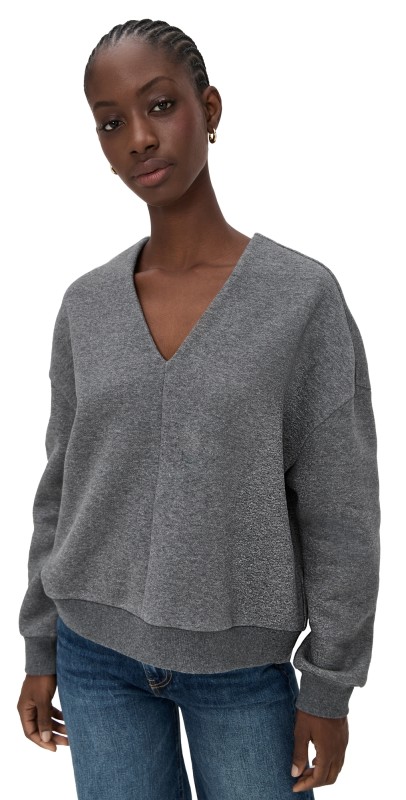 A. EMERY Willis Sweatshirt Mid Grey Melange