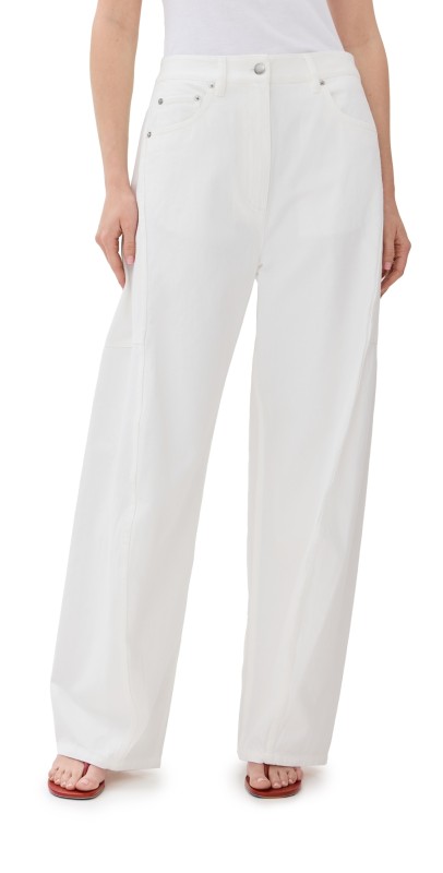 Tibi Spring Denim Sid Jeans White