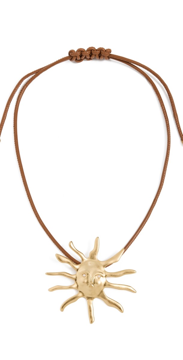 Cult Gaia Leo Necklace Antique Brass