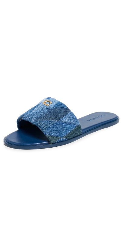 Coach Holly Sandals Denim Multi