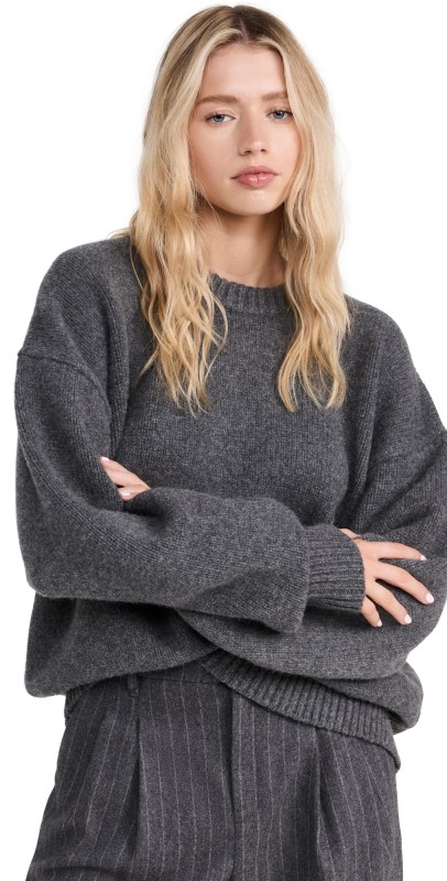 Sold Out NYC The Signature Crew Sweater Charcoal