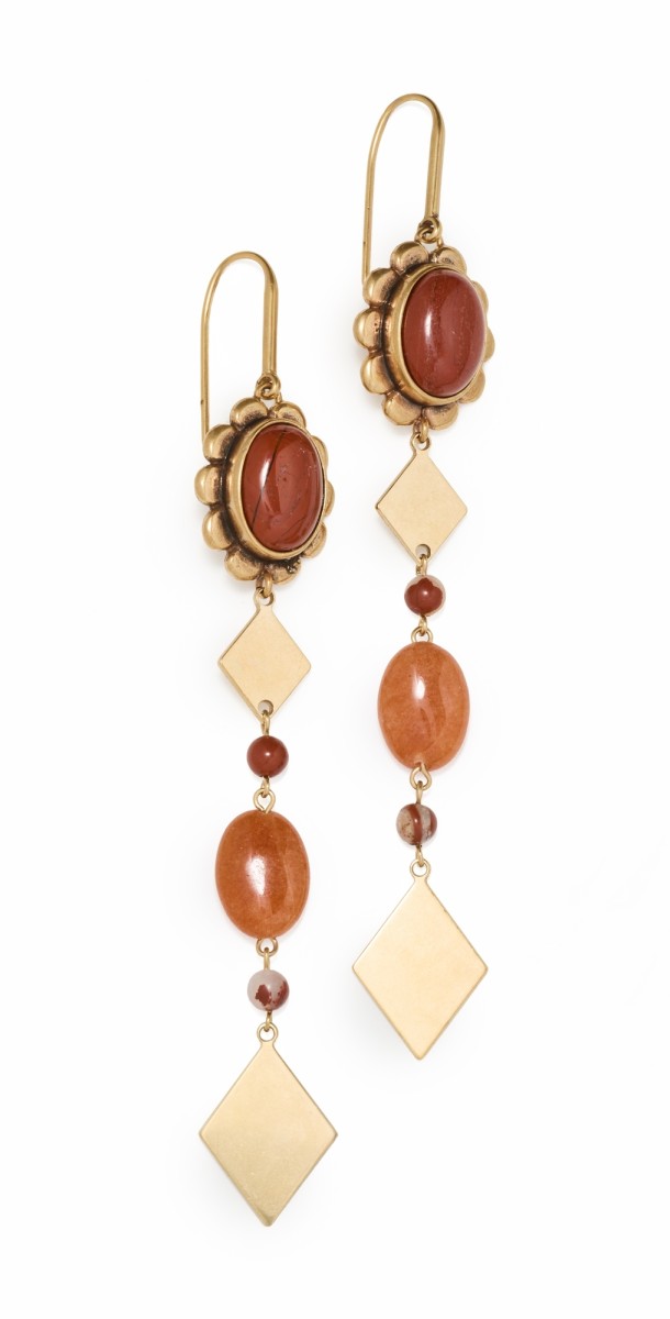 Isabel Marant Pendant Earrings Henna/Light Brass