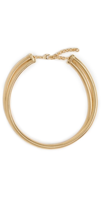 Roxanne Assoulin The Double Cobra Necklace Gold