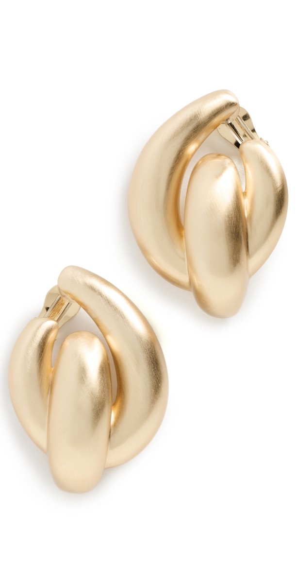 Cult Gaia Audrina Earrings Brushed Brass