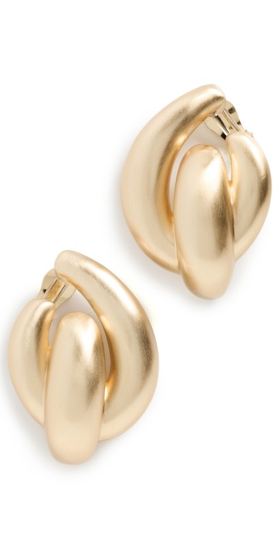 Cult Gaia Audrina Earrings Brushed Brass