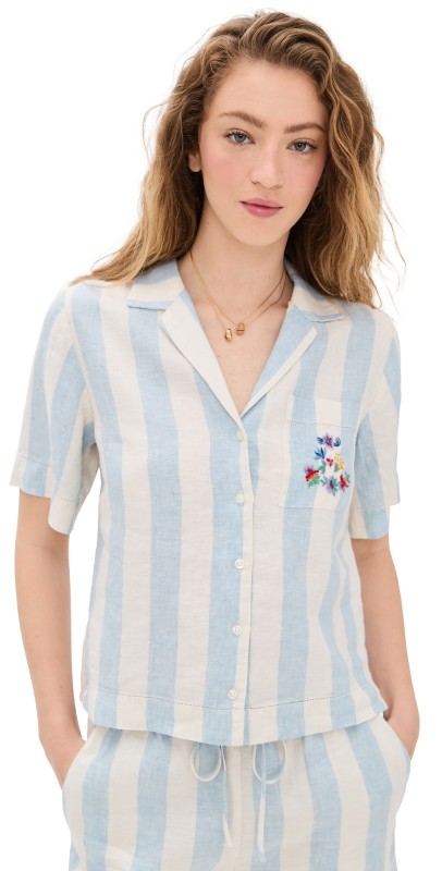 Birds of Paradis Nico Shirt Seaside Stripe