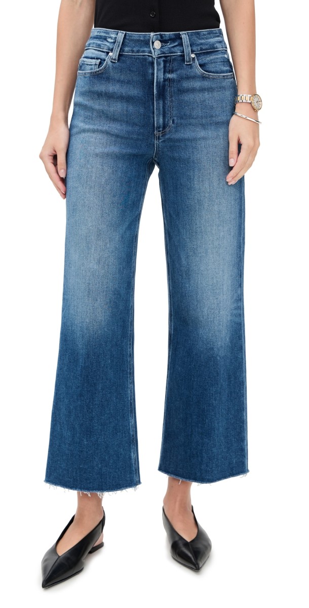 PAIGE Anessa Jeans With Raw Hem Westminster Distressed