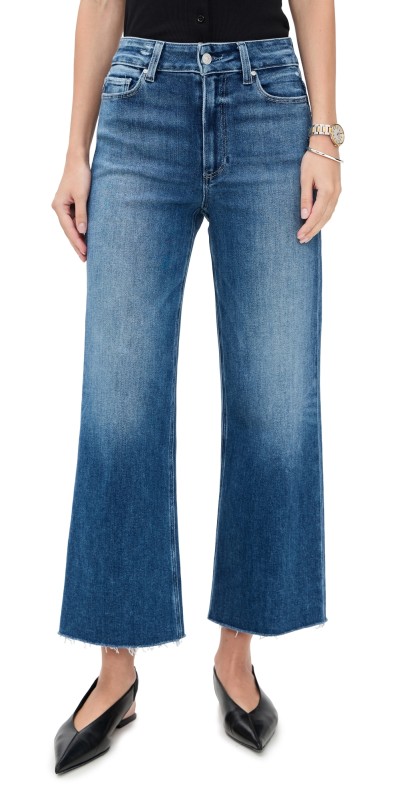 PAIGE Anessa Jeans With Raw Hem Westminster Distressed