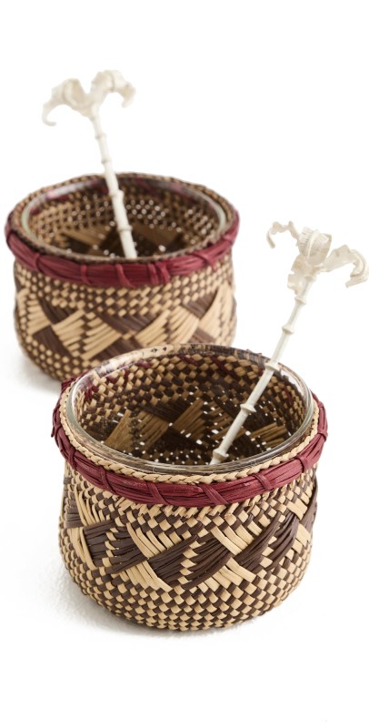 Johanna Ortiz Uncu Red Muisca Salt and Pepper Containers Uncu Red