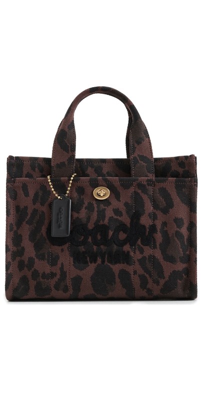 Coach Leopard Cargo Tote 26 B4/Dark Leopard