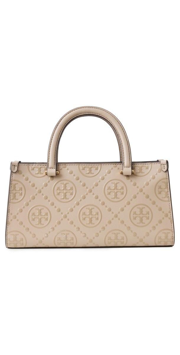 Tory Burch T Monogram Embossed E/W Small Tote Fresh Clay