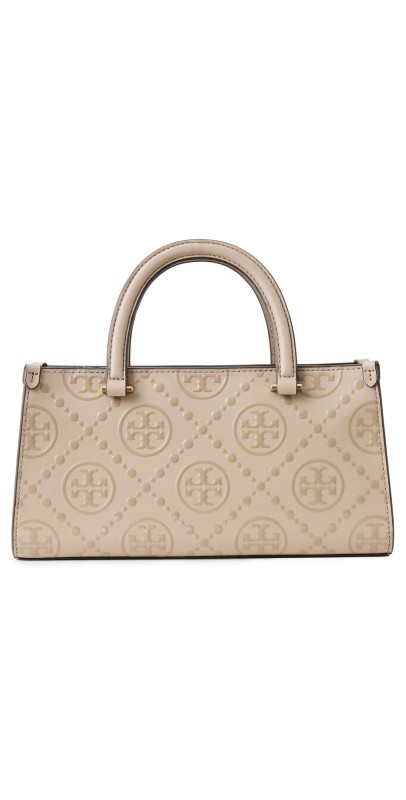 Tory Burch T Monogram Embossed E/W Small Tote Fresh Clay
