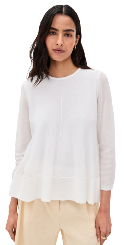 Vince A-Line Crew Neck Optic White