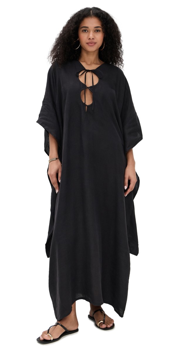 Mie Boracay Kaftan Dress Black