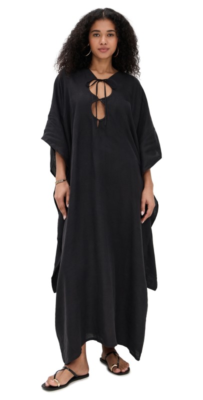 Mie Boracay Kaftan Dress Black