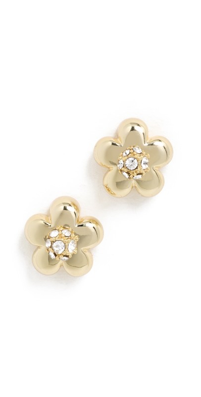 Marc Jacobs Daisy Micro Earrings Gold/Crystal