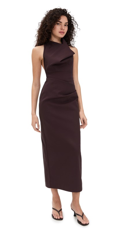 St. Agni Structural Tie Dress Port