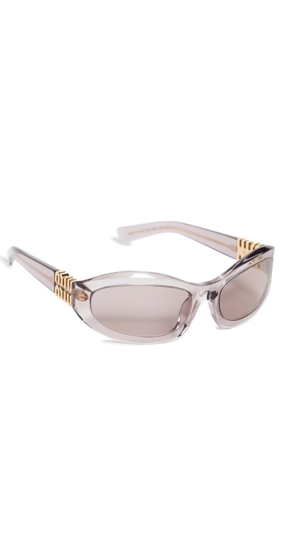 Miu Miu Glimpse Sunglasses Mauve Transparent