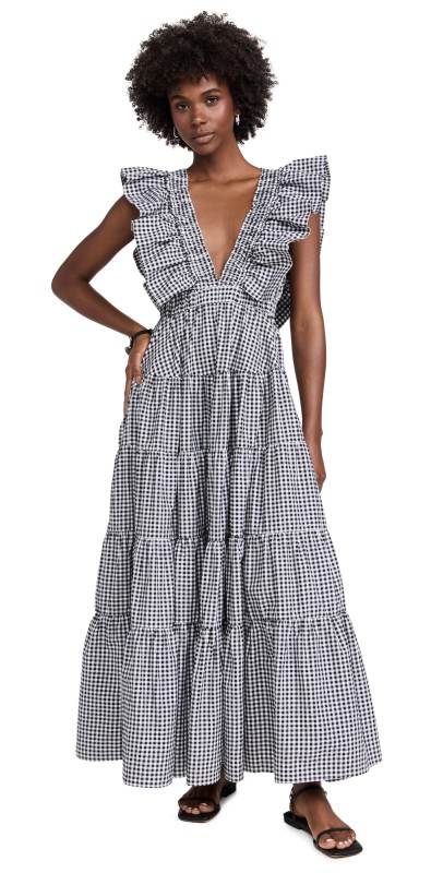 SUNDRESS Shandrani Dress Gingham Black