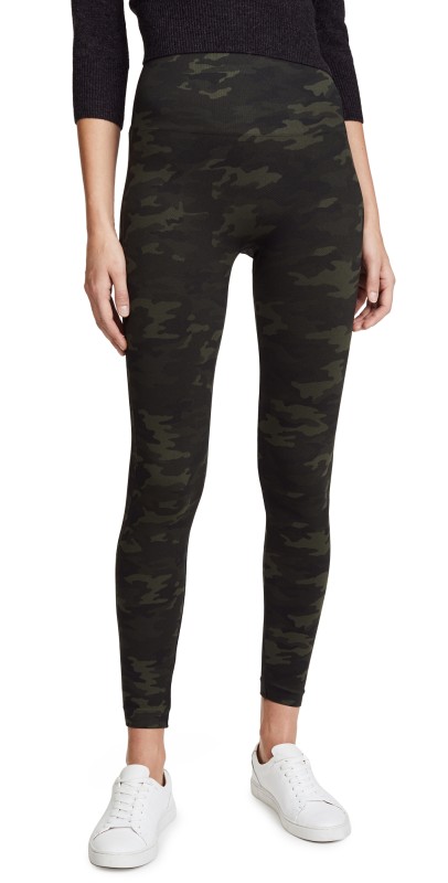 SPANX Seamless Camo Leggings Green Camo