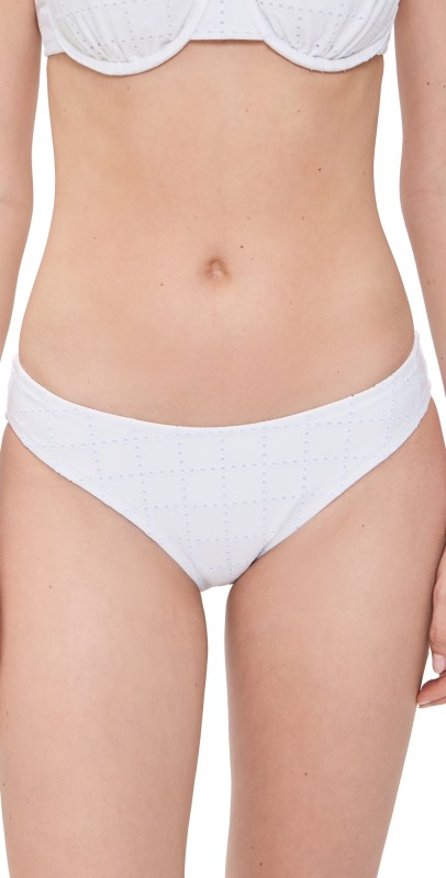 Solid & Striped The Eva Bikini Bottoms Optic White
