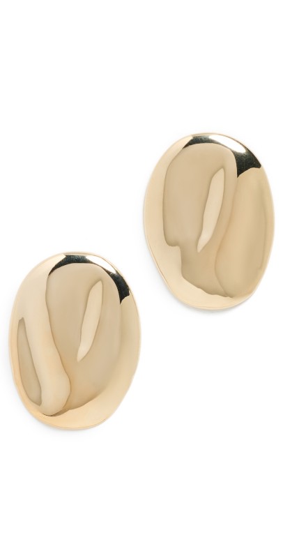 Jennifer Zeuner Jewelry Haven Earrings 18k Yellow Gold Plated Silver