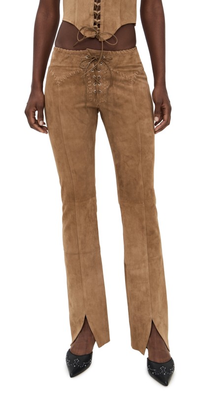 Miaou Element Suede Pants Tan