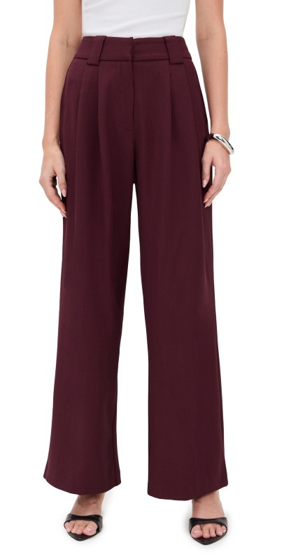 4th & Reckless Maggie Trousers Burgundy