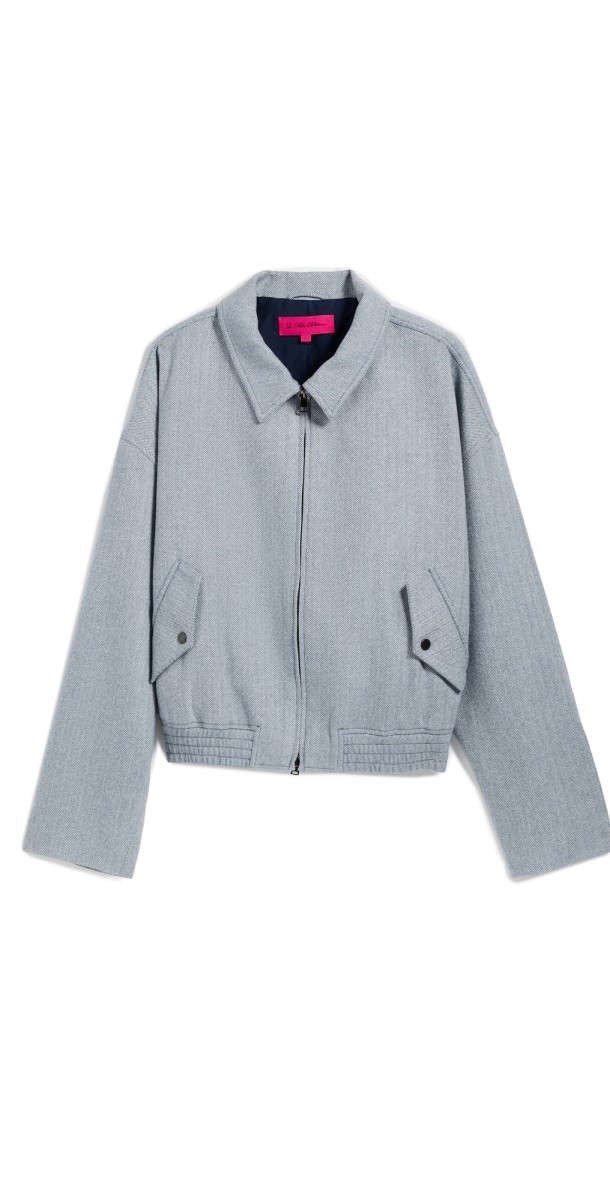 The Elder Statesman Unisex Stone Zip Bomber Storm